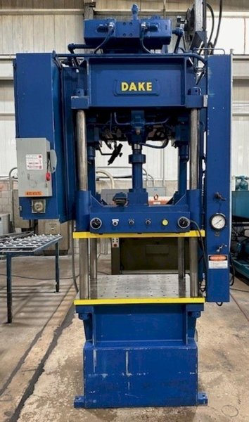 50 TON DAKE MODEL #27-783 HYDRAULIC 4 POST PRESS 14" STROKE: YOBRO #24083