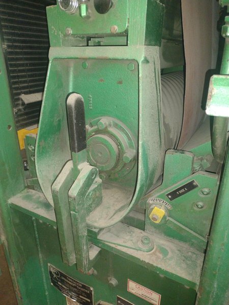 25" X 40 HP TIMESAVER MODEL #325-1 SINGLE DRUM BELT GRINDER &amp; SANDER: LOT #15796
