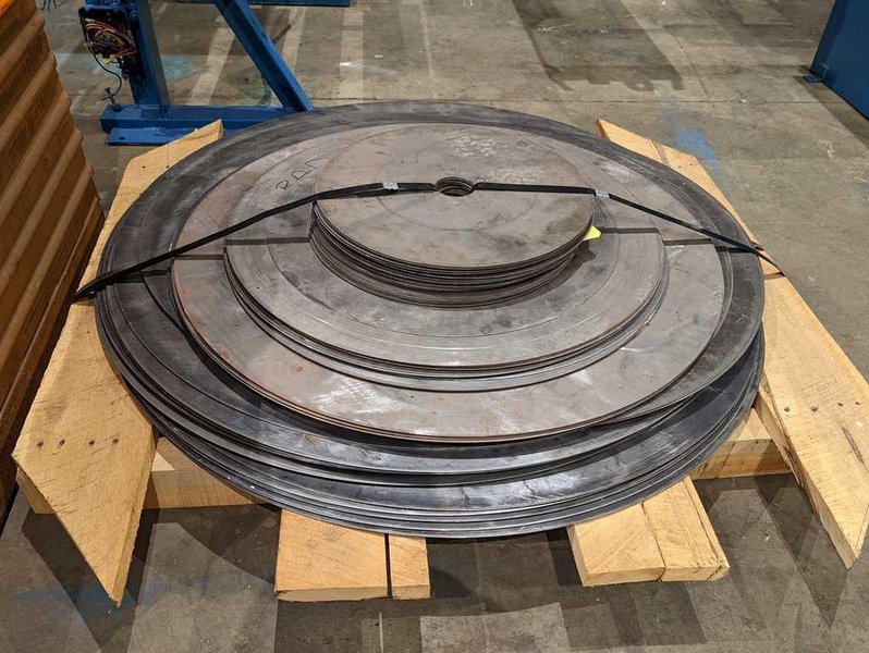 12" x 2.50" x 1,000# Ruesch Slitting Line STOCK#3201