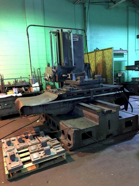 4" LUCAS 441B-72 HORIZONTAL BORING MILL. STOCK # 0985026