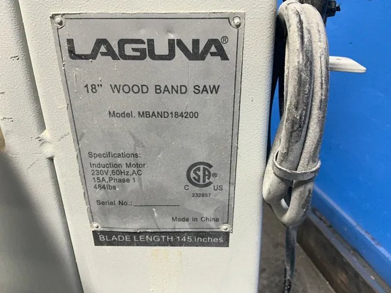 Laguna 18" 18” Wood Vertical Band Saw - Mband184200