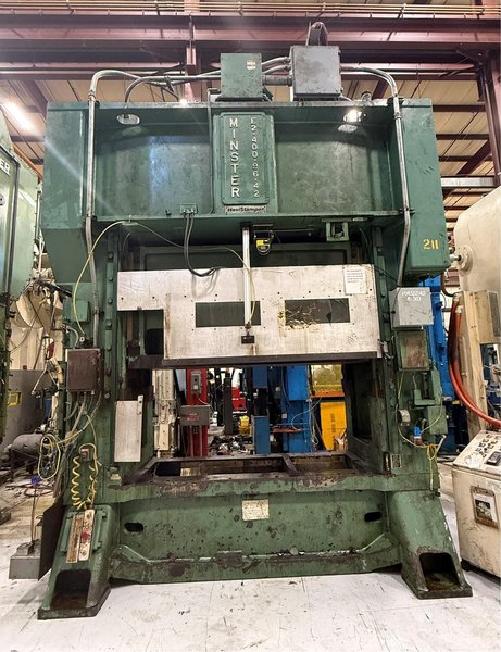 Minster Press For Sale - 400 ton Capacity Hevi-Stamper Model E2-400-96-42 Year 1990