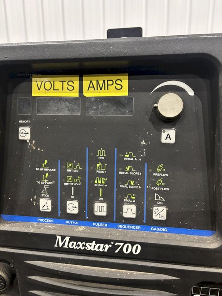 MILLER MAXSTAR 700 TIG WELDER: STOCK #22596