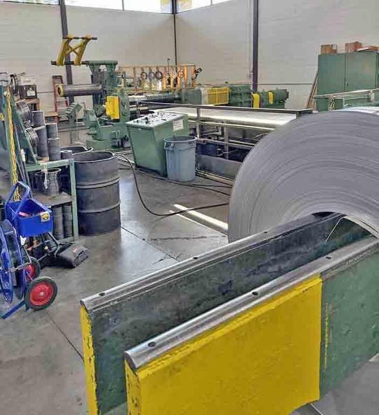 54" x 6.50" x 30,000# Stamco Slitting Line# 4057