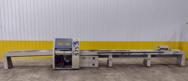6" HIGH X 14" WIDE WEINIG DIMTER  OPTICUT MODEL #S75 CROSS-CUT AUTOMATIC WOOD SAW, NEW 2003: STOCK #22923