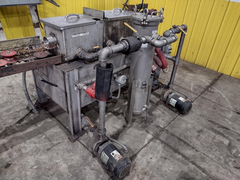 4" CAPACITY ULTRASONIC BAR &amp; TUBE CONTINUOUS WASHER: STOCK #22589