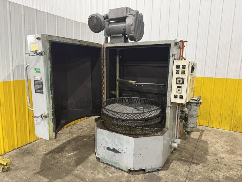 40" X 40" BETTER ENGINEERING MODEL #F-4000-P HEATED CABINET ROTARY TURNTABLE PARTS WASHER: YOBRO #24054