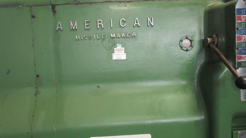 American Missile Maker Lathe, 1960 – 7′ Faceplate, 33′ Between Centers, DRO, Tailstock