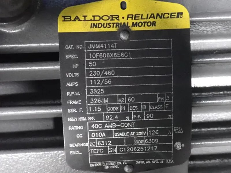Baldor 50 Hp Motor - Jmm4114t