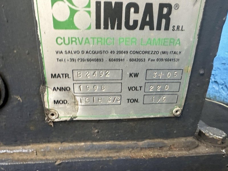 6'6" X 12 GA IMCAR INITIAL PINCH ROLLS: STOCK #76632