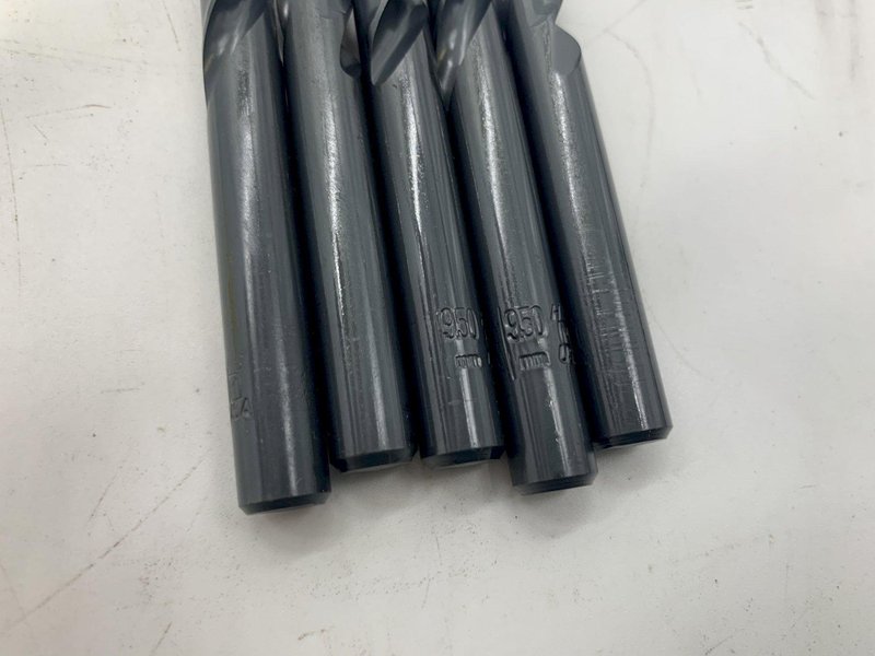(5) 9.50mm X 5" MORSE MODEL 1333 HSS JOBBER DRILL BIT: STOCK #15529