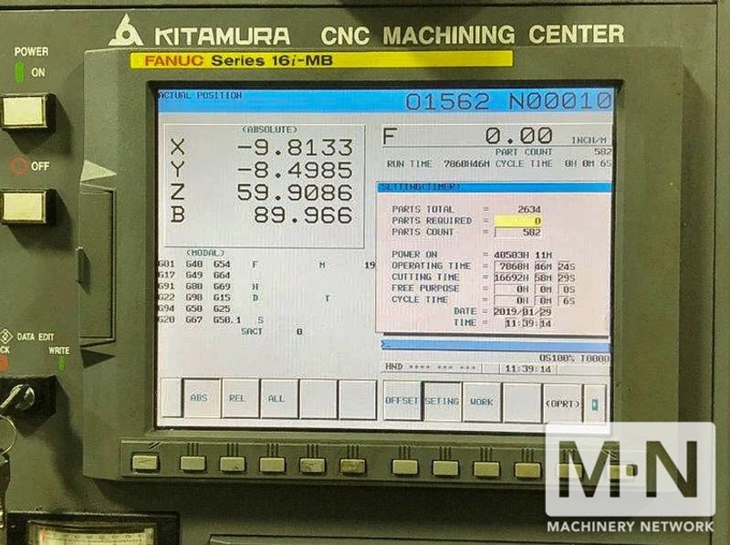 Kitamura MyCenter HX1000i 4-Axis CNC Horizontal Machining Center [2010]
