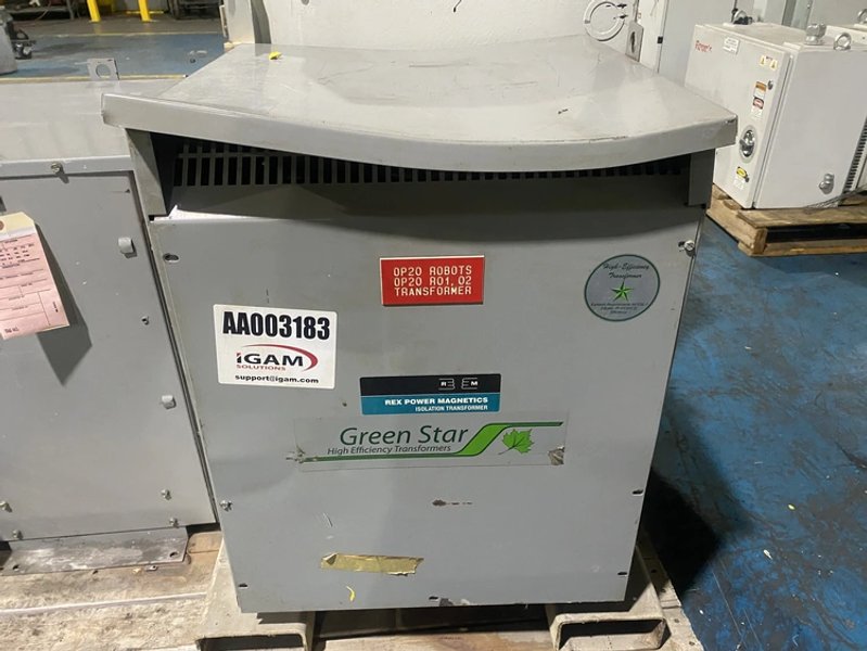 Rex Power Magnetics – BA45H-M/Z Transformer 480V – 208Y/120V , 45kVA USED
