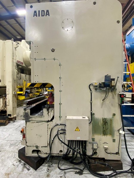 160 ton Aida Model# NC2-160 (1) Used Double Crank Gap Mechanical Metal Stamping Press For Sale, Year 1995
