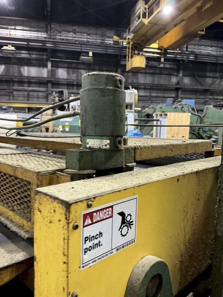 36" WIDE LITTELL VARIABLE SPEED FEEDER / TENSION STAND WITH ENTRY &amp; EXIT PINCH ROLLS: YOBRO #26036