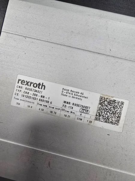 REXROTH CKK-200-NN-1 R055734827 LINEAR DRIVE USED