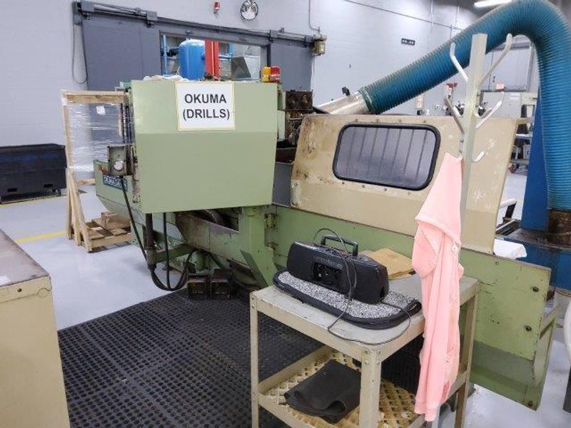 OKUMA MODEL #GA-34N CNC CYLINDRICAL GRINDER W/ TOOLING, MIST COLLECTOR &amp; FILTER: YOBRO #26469