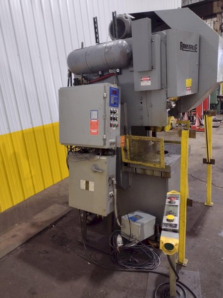 70 TON ROUSSELLE MODEL #G1-70 GAP FRAME STAMPING PRESS 4" STROKE: STOCK #19518