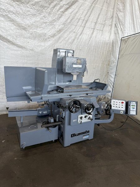 12" X 24" OKAMOTO ACCUGAR 124N HYDRAULIC SURFACE GRINDER. STOCK # 1118124.