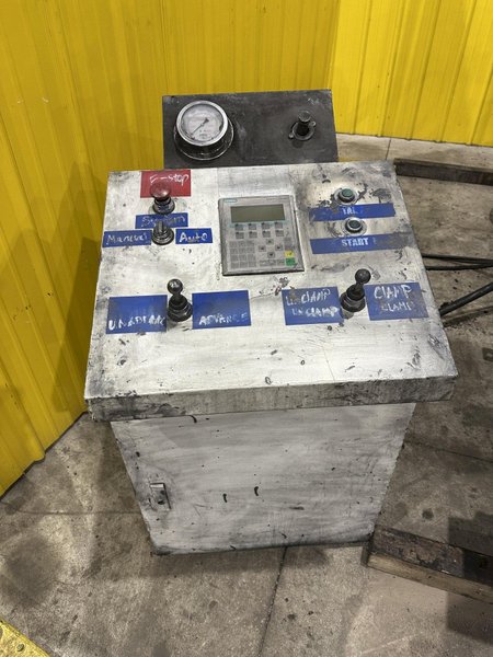 200 TON (2-3/8" TO 9-5/8") DIAMETER TRUE GRIT MODEL CT200 HYDRAULIC TUBE &amp; PIPE PUSH POINTER / END FORMER/ SWAGING PRESS: STOCK #22399