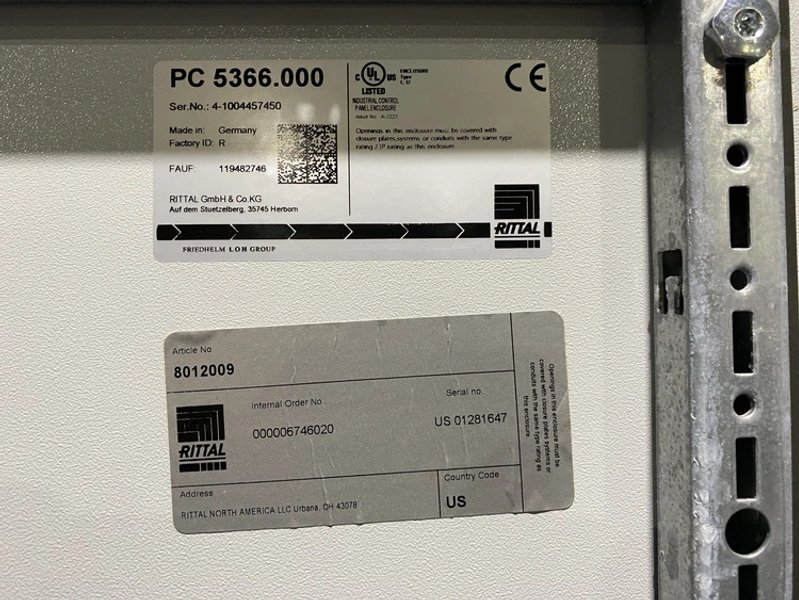RITTAL – PC 5366.00 Enclosure w/ SK 3302110 Cooling Unit USED