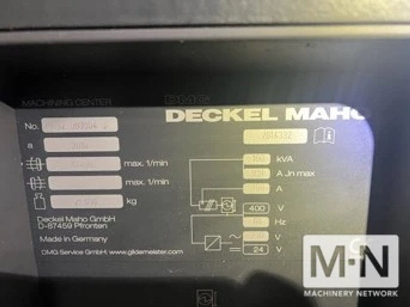 DMG Mori DMC 100U Duoblock 5-Axis 2-Pallet Vertical Machining Center