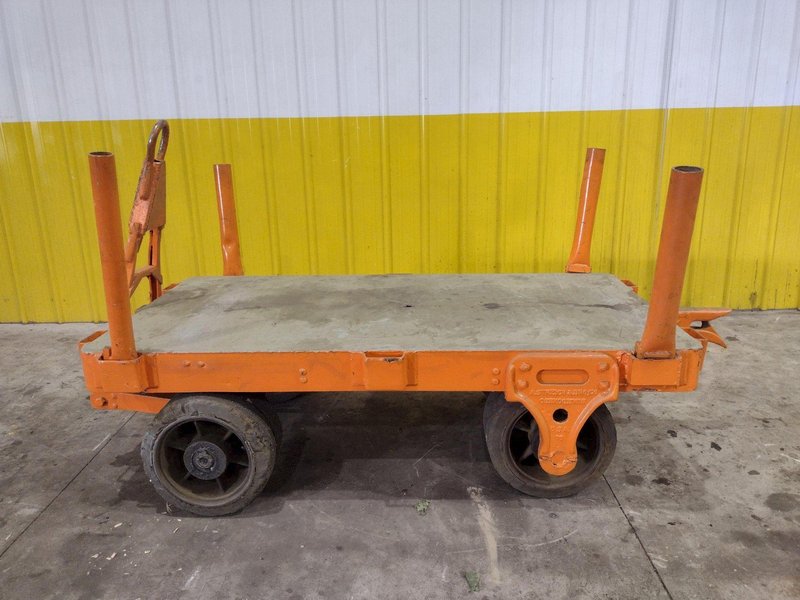 (2) 72" X 36" A STREICH &amp; BROS HEAVY DUTY FLAT BED TOW CARTS: STOCK #23688