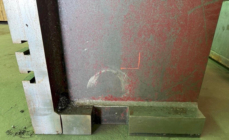 (2) 20" x 78" Angle Plates, (3) Vert T-Slots, (7) Horiz T-Slots