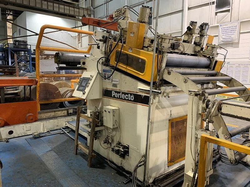 30,000 LB X 48" X .160" PERFECTO SERVO FEEDLINE. STOCK # 0955820