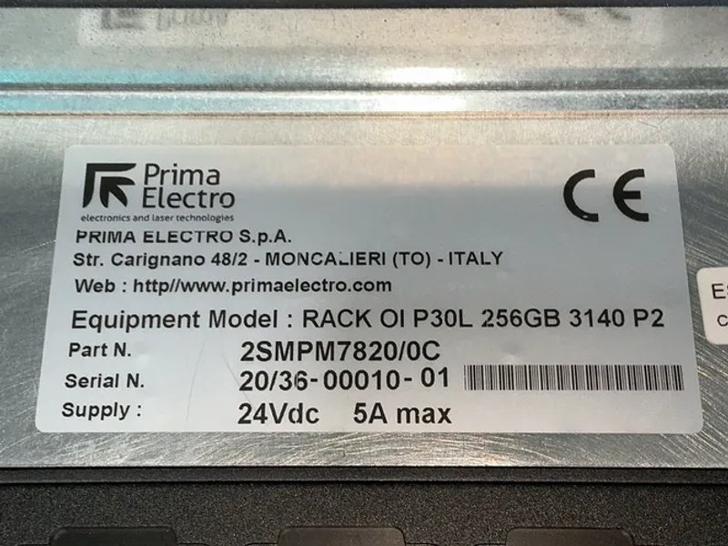 Prima Electro Industrial Controller Unit Rack Oi P30l 256gb 3140 P2 - 2smpm7820/0c