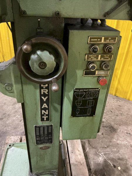 6" X 42" BRYANT MODEL #500 SUPER-PRECISION CENTER HOLE GRINDER: YOBRO #25283