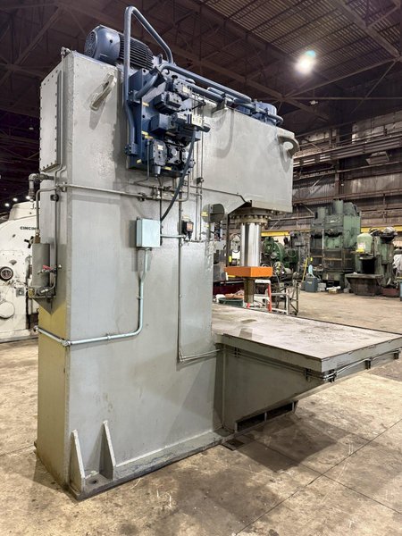 150 TON WILLIAMS &amp; WHITE HYDRAULIC C-FRAME STRAIGHTENING PRESS 24" STROKE: YOBRO #24086