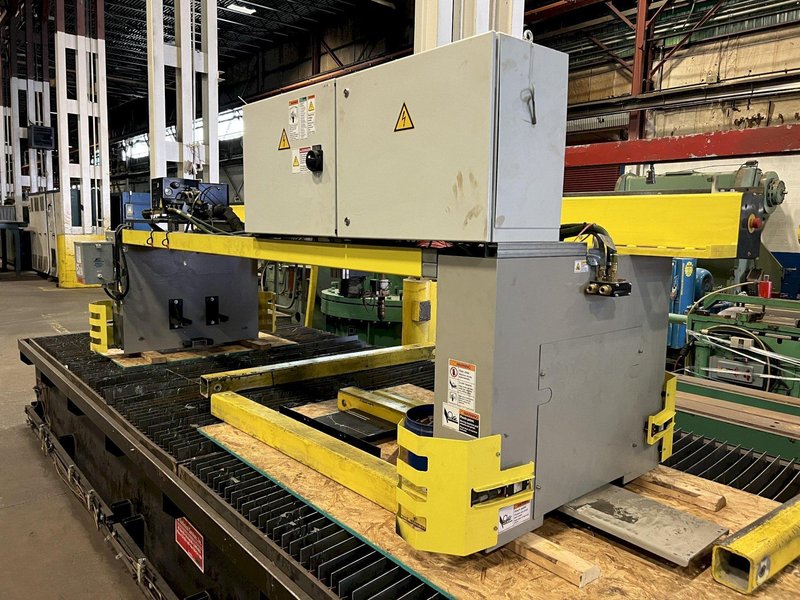 5' 6" x 21'6" ESAB MODEL #COMBIREX DX3000 GANTRY STYLE PLASMA CUTTING MACHINE: STOCK #16510