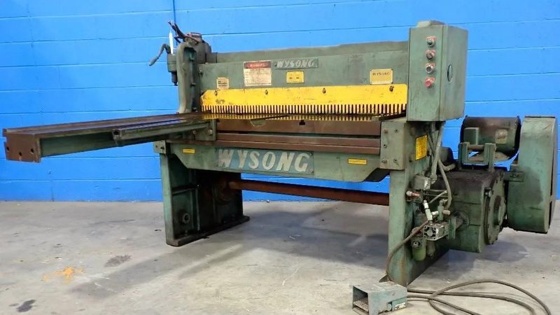 52" X 12 GA WYSONG POWER SQUARING SHEAR: STOCK #76905