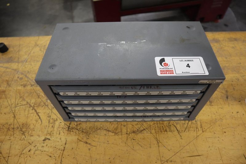 Huot Drill Index: Wire Gauge, 5 Drawers- Auction Item