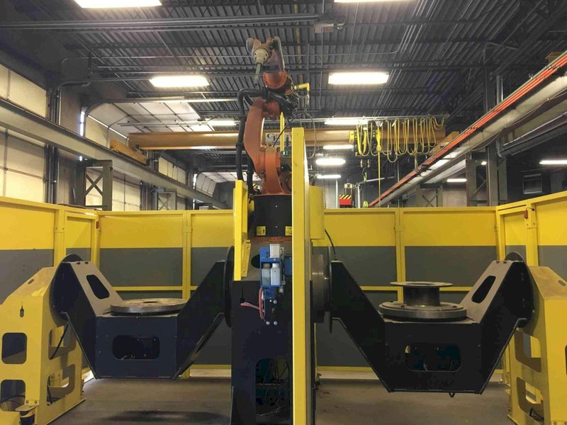 Kuka SL-4-32 x 72-2000  ESAB Swift Arc Robotic Weld Cell, 2015 – Never Used in Production!!