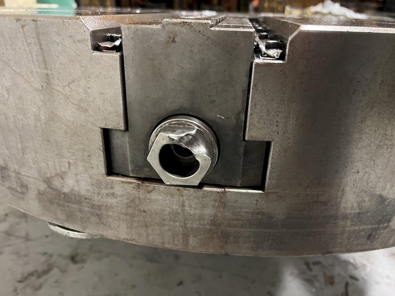 Samchully HC40 3-Jaw VTL Closed Nose Hydraulic Power Chuck 520mm Plain Back