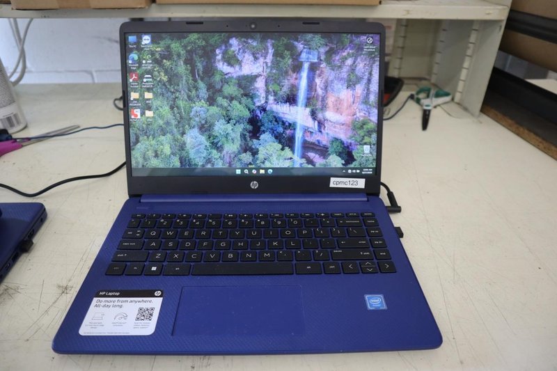 (4) Hewlett Packard Model 14-dq0055dx Laptop Computers, System info in photos.- Auction Item