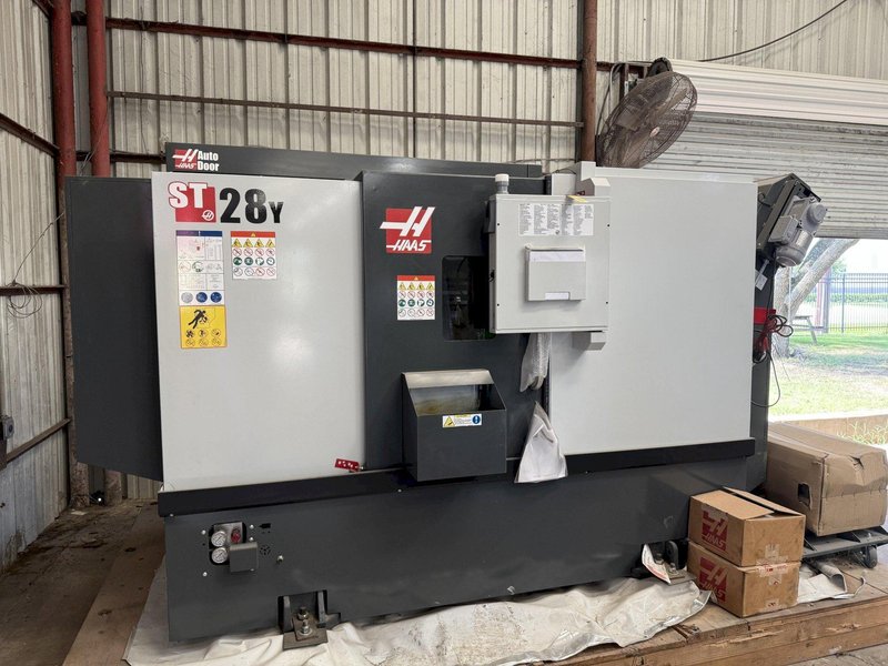 HAAS ST-28Y CNC LATHE, Y AXIS, 6K LIVE TOOLS, PROG. TAIL, 24 STATION TURRET, 4" BAR, PRESETTER, PART CATCH, 2024 - NEW