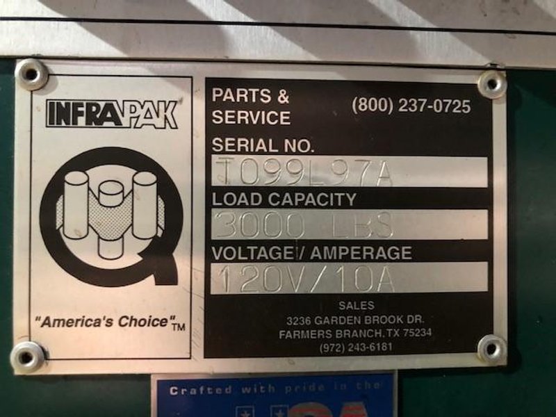 INFRAPAK FLM-SAVER SEMI-AUTO STRETCH WRAPPER STOCK #2990