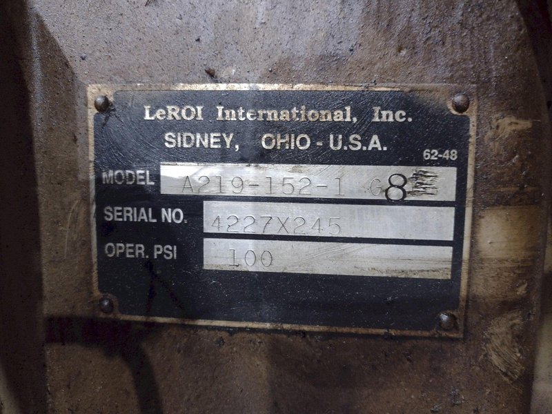 100 HP LEROI MODEL #WEH100SSIIA ROTARY SCREW AIR COMPRESSOR, WATER COOLED: STOCK #21253