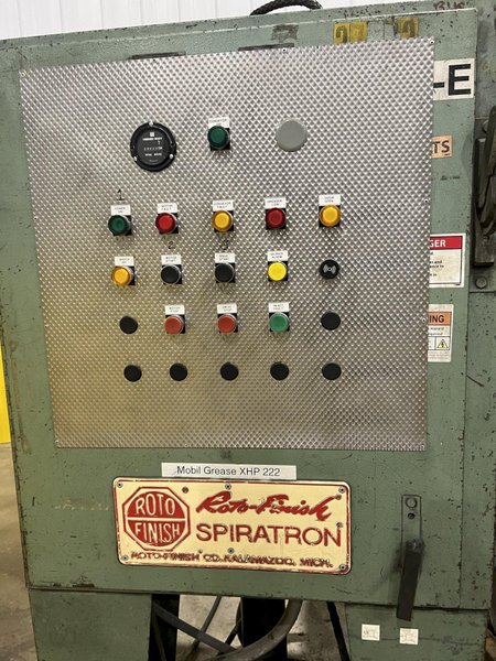 20 FT X 72" ROTOFINISH SPIRATRON MODEL ST-20-MSAX ROTARY BOWL VIBRATORY PARTS DEBURRING FINISHER: STOCK #20083