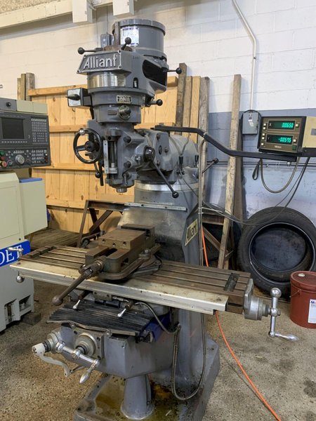 Alliant Model RT-2S Step Pulley Vertical Milling Machine