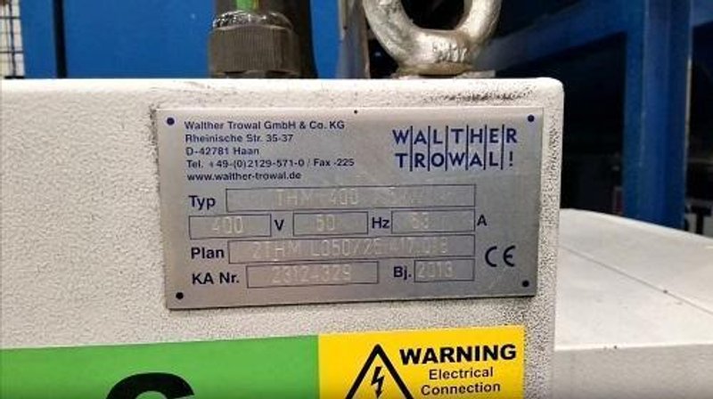 WALTHER TROWAL THM400/2 SHOT BLAST MACHINE (2013)