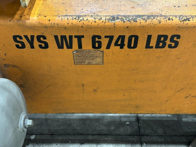 10,000 LBS X 50' X 8' PERMADUR SERIAS 816 VACUUM SHEET LIFTER WITH UNIVAC 1500 GENERATOR: STOCK 22460
