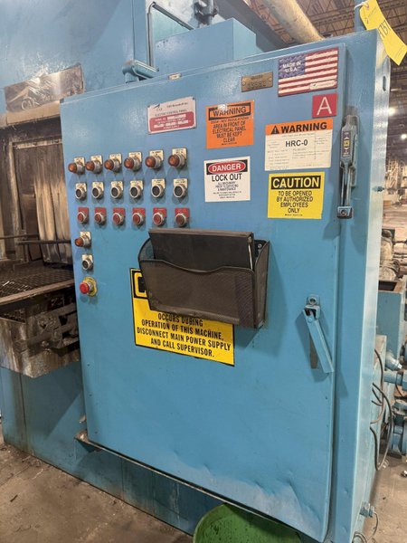 24" x 24" RANSOHOFF 3-STAGE STEEL MESH CONVEYOR PASS THROUGH PARTS WASHER: YOBRO #24301
