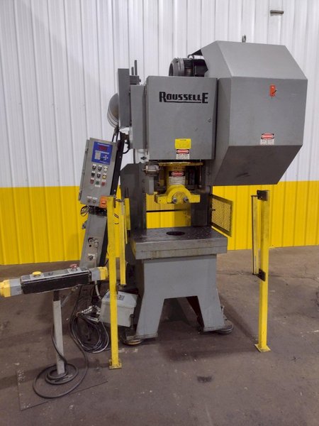 70 TON ROUSSELLE MODEL #G1-70 GAP FRAME STAMPING PRESS 4" STROKE: STOCK #19518