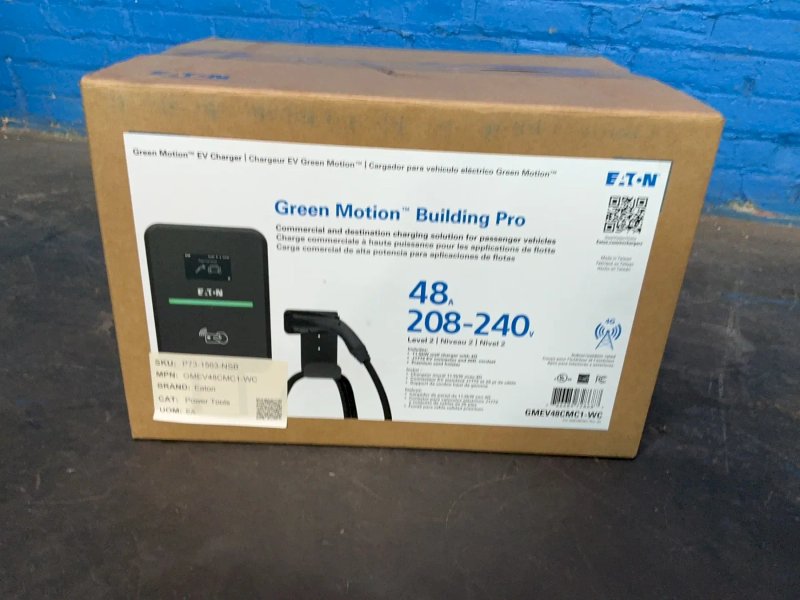 Eaton   48 Amps  Green Motion Building Pro Ev Charger  - Gmev48cmc1-we