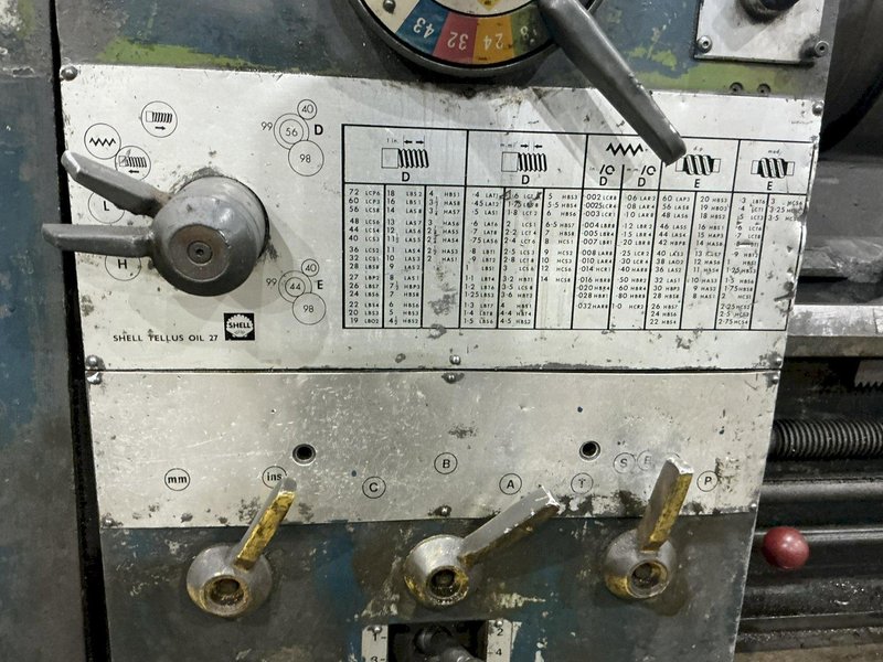 21" X 84" CLAUSING MODEL #21 ENGINE LATHE METRIC &amp; 3.5" HOLE: YOBRO #25140