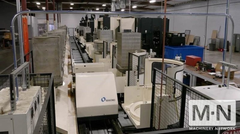 (4) Makino A88 4-Axis FMS CNC Horizontal Machining Center w/ Linear Pallet System, (3) 1999 (1) 2004
